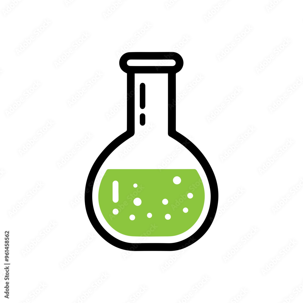 Vector laboratory flask icon Vector laboratory flask icon