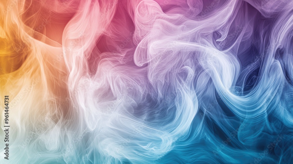 Abstract pattern of swirling colorful smoke, with intricate and flowing shapes, set against a neutral background to highlight the artistic nature of the smoke. Abstract pattern of swirling colorful smoke, with intricate and flowing shapes, set against a neutral background to highlight the artistic nature of the smoke.