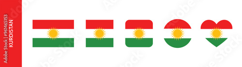 Flag of Kurdistan or Greater Kurdistan