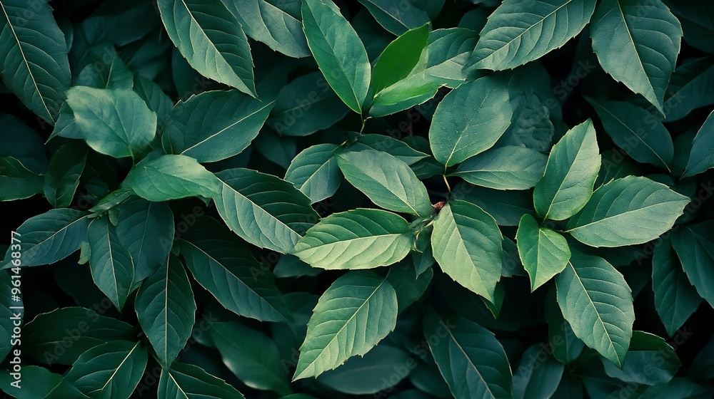Close Up of Vibrant Green Leaves Close Up of Vibrant Green Leaves