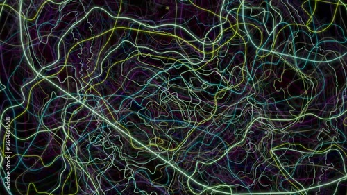 Neon lights glow background. Electric neon dreams.