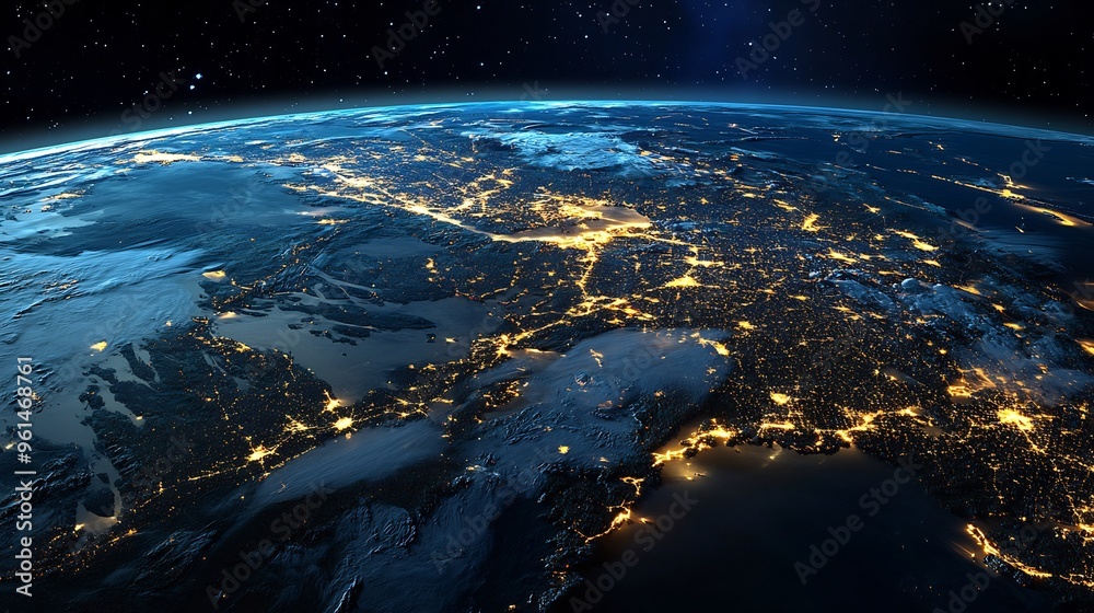 Earth's Night Lights Illuminating the East Coast Earth's Night Lights Illuminating the East Coast