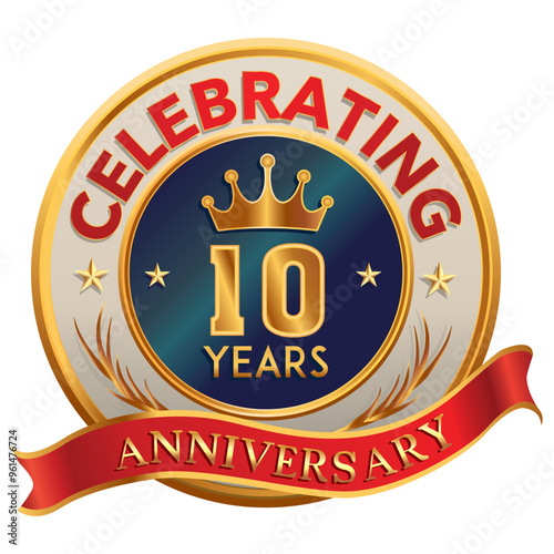 A sleek, editable anniversary logo vector perfect for branding, event promotions, or celebratory designs. Easily customizable for various projects like invitations, banners, and corporate materials.