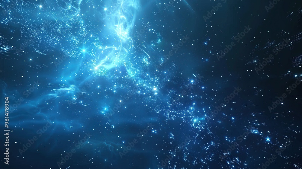 Fototapeta premium Cosmic Nebulae: A Galactic Tapestry of Stars and Gas