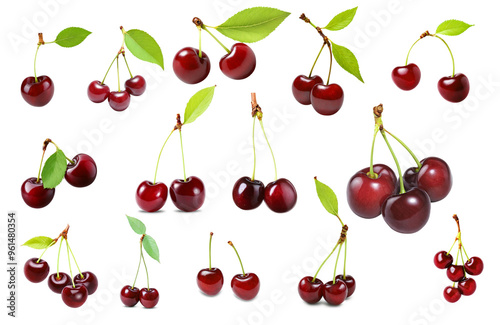 Cherry on an isolated background.