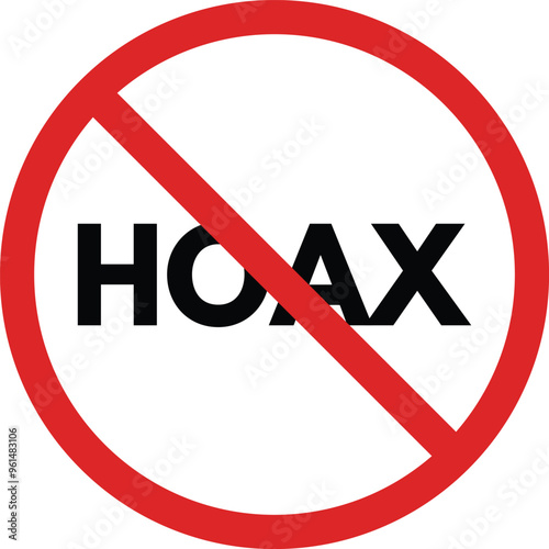 Free Download No hoax sign isolated on white background . Fake news warning sign . Vector illustration - GFXLoad