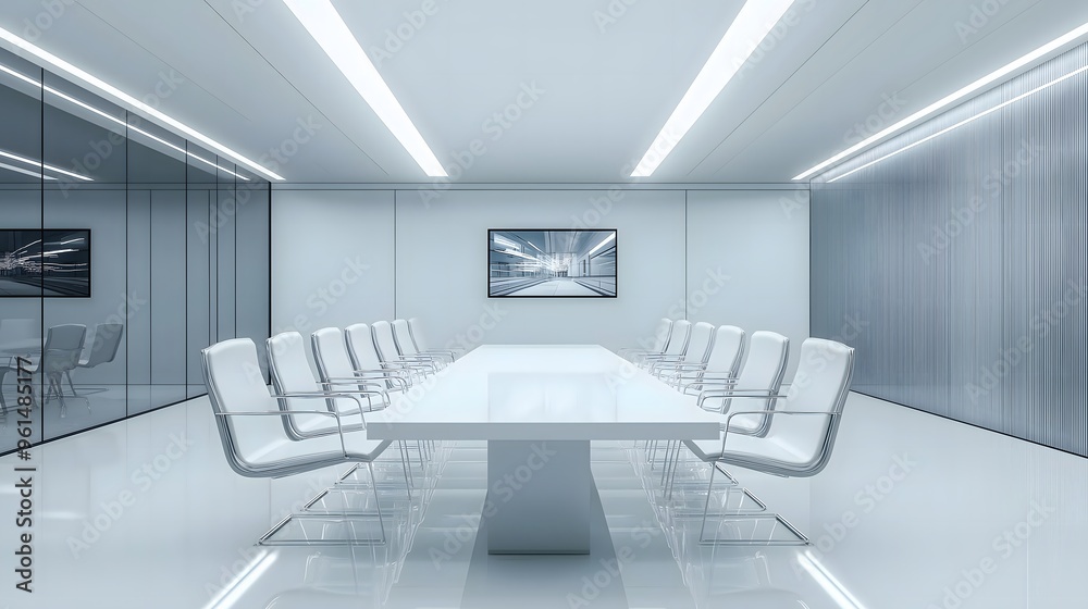 Modern Minimalist White Conference Room Interior Design Modern Minimalist White Conference Room Interior Design