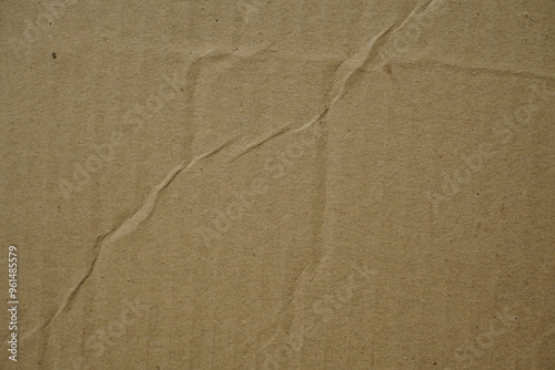 Brown paper box surface texture background, Closeup shot of cartoon  paper surface backdrop, Brown paper surface