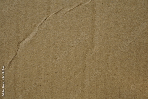 Brown paper box surface texture background, Closeup shot of cartoon  paper surface backdrop, Brown paper surface