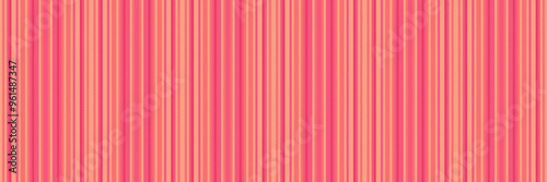 Valentine pattern texture stripe, sixties background vector lines. Contour textile vertical fabric seamless in red and yellow colors.