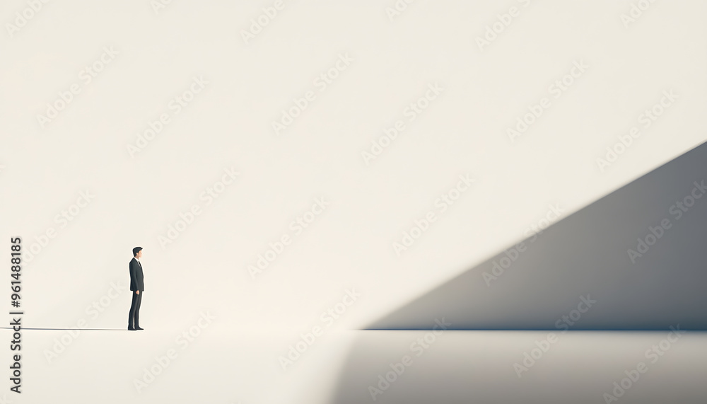A large expanse of blank space with just a tiny dot or small shape in the corner, emphasizing minimalism A large expanse of blank space with just a tiny dot or small shape in the corner, emphasizing minimalism
