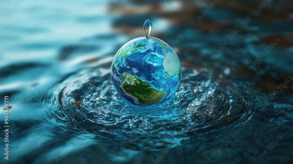 Water Drop on Earth