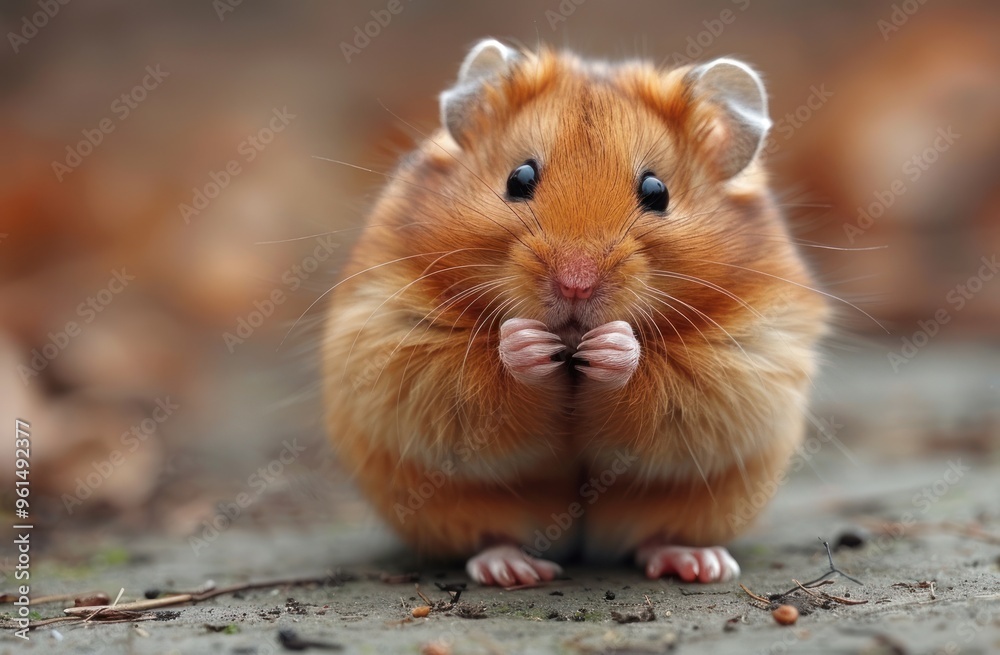 Cute Hamster Close-Up Cute Hamster Close-Up