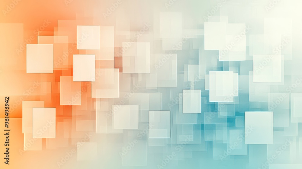 A soft gradient background with a blend of light orange and blue hues. Overlapping transparent squares create a sense of depth and dimension, symbolizing layers, connectivity, and abstract design. A soft gradient background with a blend of light orange and blue hues. Overlapping transparent squares create a sense of depth and dimension, symbolizing layers, connectivity, and abstract design.