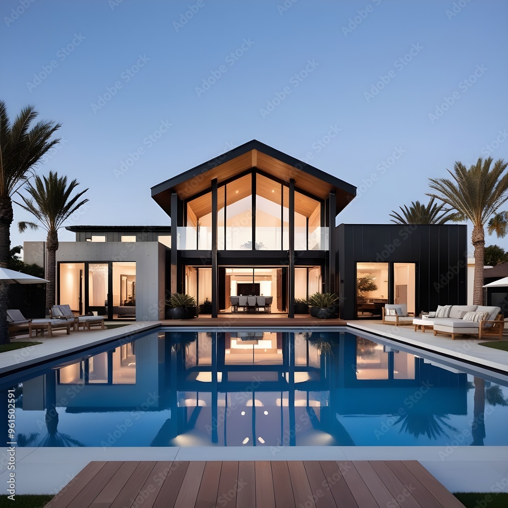 Fototapeta premium Modern style house