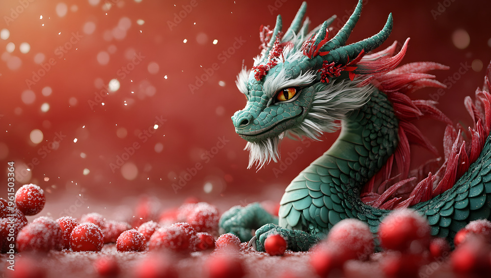 “3D Green Dragon Hovering Over the Number 2025 on a Red Background”
“3D Green Dragon Hovering Over the Number 2025 on a Red Background”