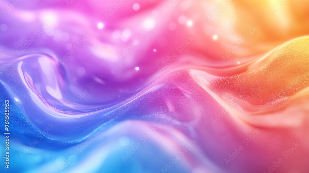 Obraz premium Abstract Colorful Wavy Background