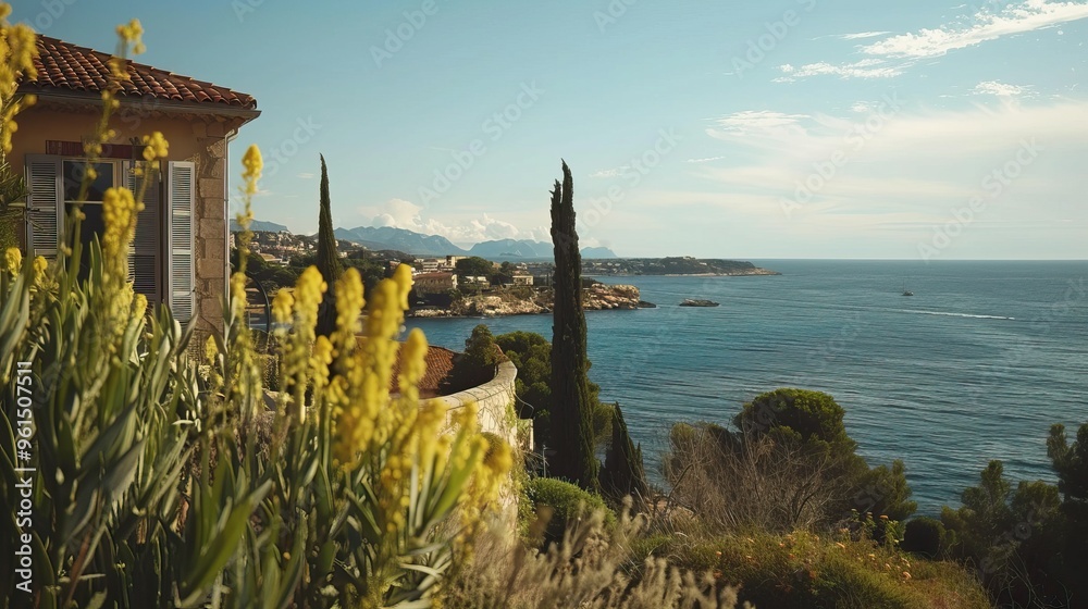 Mediterranean Coastline View From a Villa Mediterranean Coastline View From a Villa