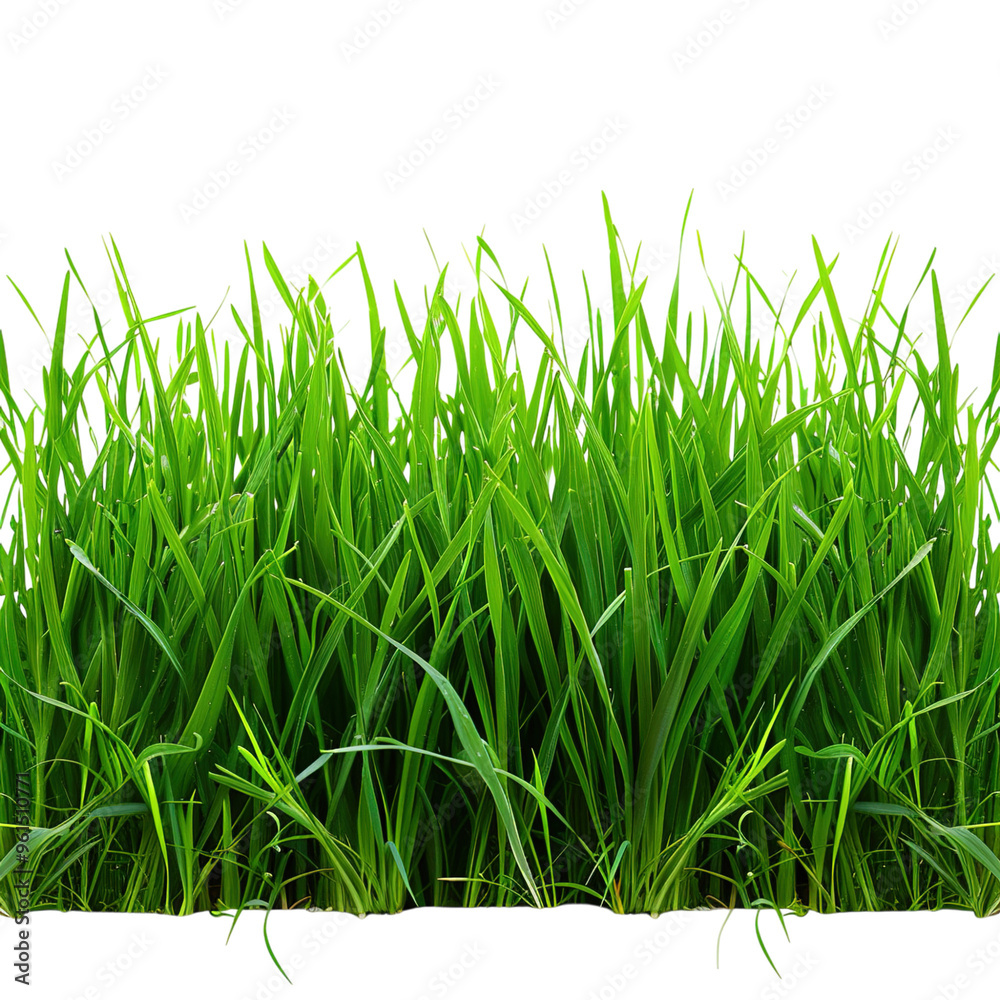 Obraz premium green grass isolated on white background