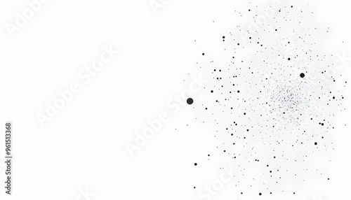 A large expanse of blank space with just a tiny dot or small shape in the corner, emphasizing minimalism