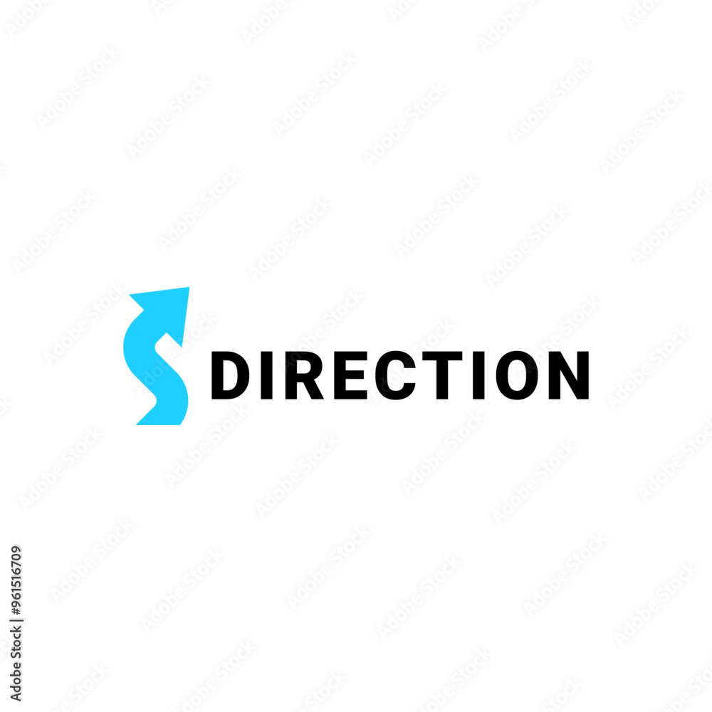 Fototapeta premium Abstract business logo design template with arrow symbol.