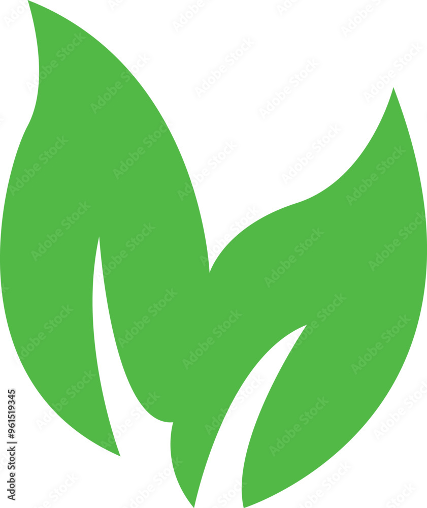tow leaf, green leaf, icon, logo, eco, bio vector illustration tow leaf, green leaf, icon, logo, eco, bio vector illustration