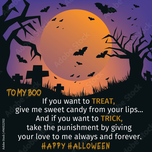 halloween message card design shineon 2024