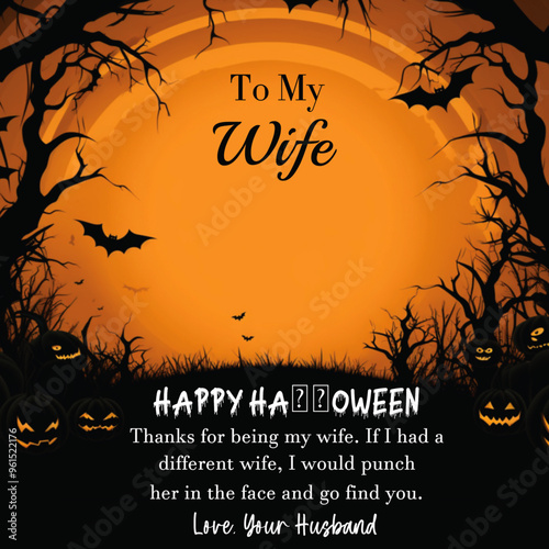halloween message card design shineon 2024
