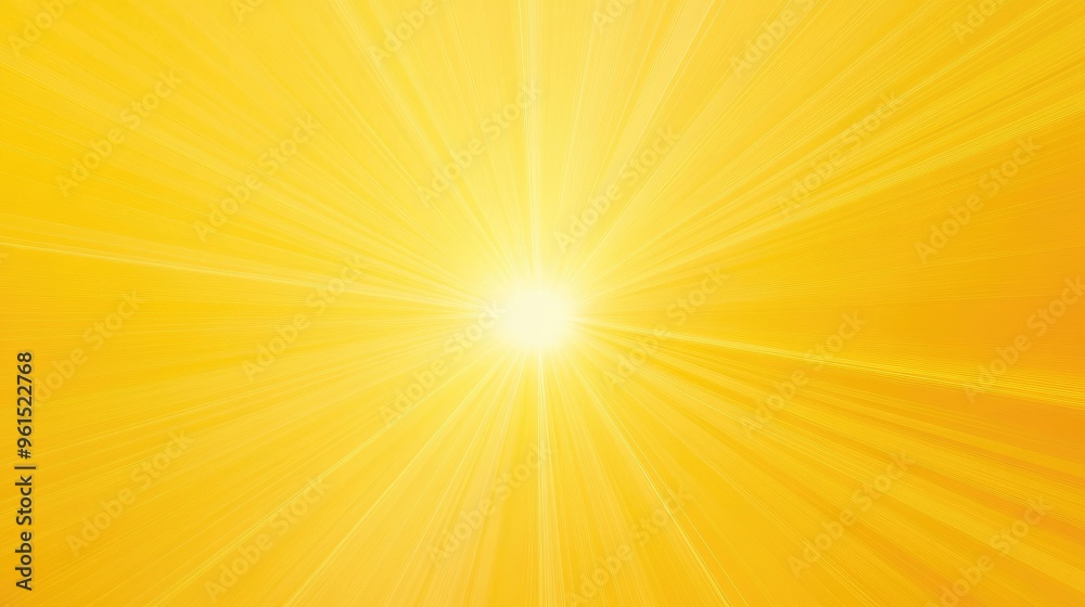 Obraz premium Bright yellow background with a faint, radial gradient emanating from the center, creating a focus point for your content