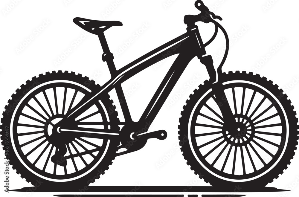 Naklejka premium bicycle vector art,graphics bicycle icon set,vintage illustration bicycle clipart,vector bicycle flat style artwork design