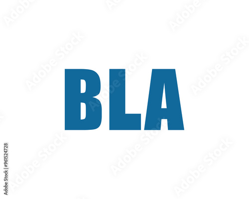 BLA logo design vector template. BLA