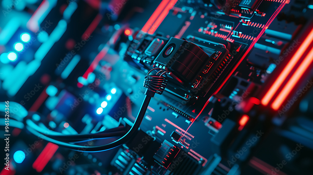 Fototapeta premium electric network