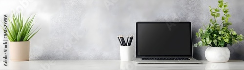 Modern Home Office Setup wi...