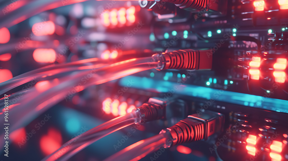 Obraz premium electric network