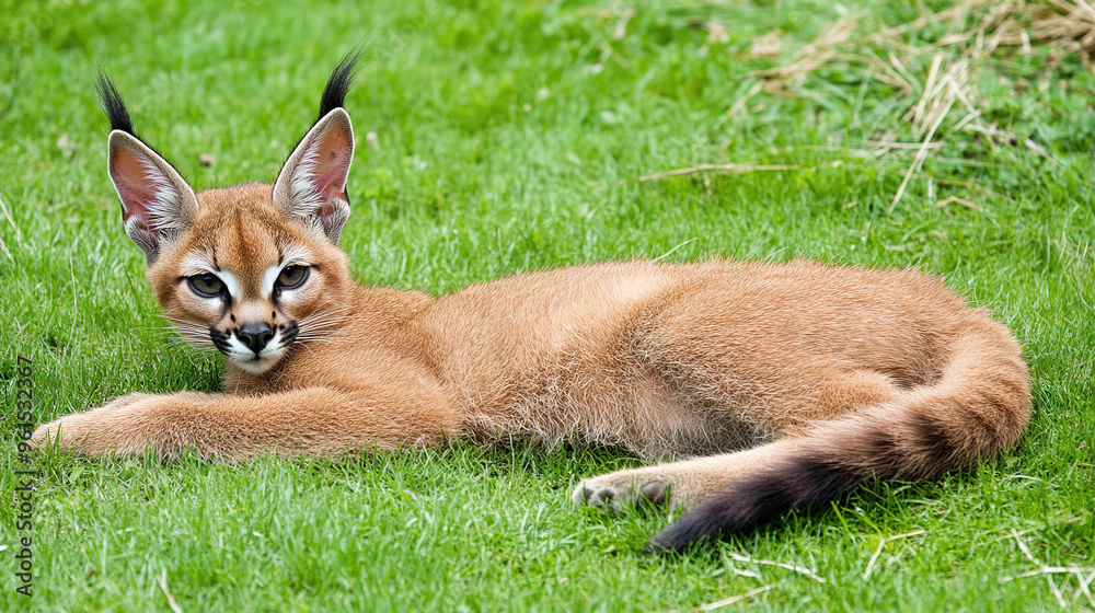 Playful Floppa Caracal cat, known for its distinctive tufted ears and striking appearance. Playful Floppa Caracal cat, known for its distinctive tufted ears and striking appearance.
