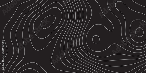 Black topology topography vector abstract design digital background seamless contour map texture territory geography desktop wallpaper and design for print work