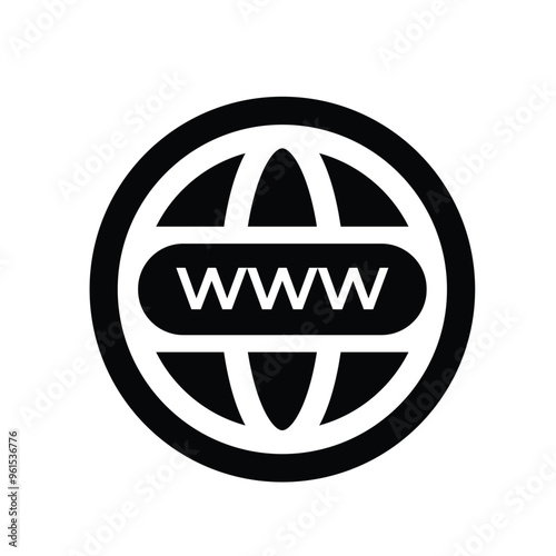 website black flat icon