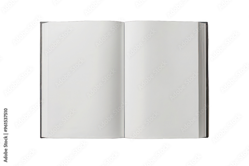 PNG Open Blank Book on White Background - Realistic Stationery Design Element on Transparent Background PNG Open Blank Book on White Background - Realistic Stationery Design Element on Transparent Background