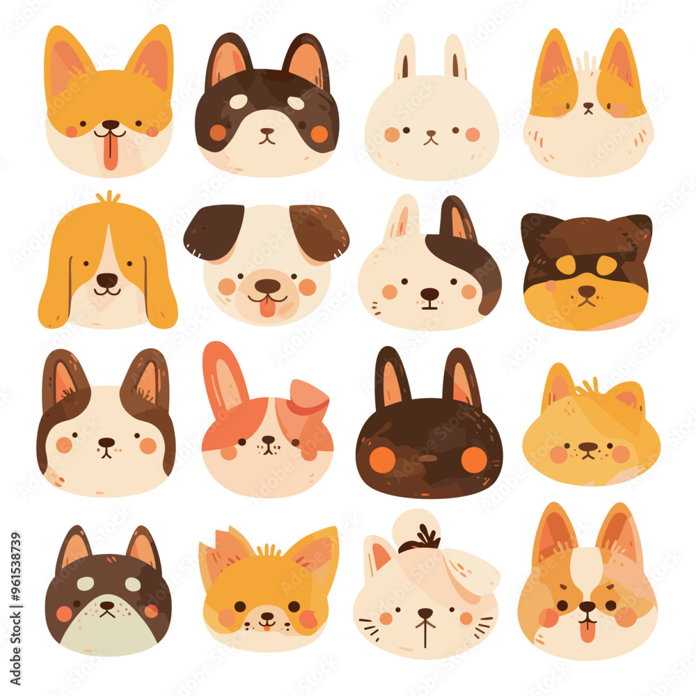 set of funny animals set of funny animals