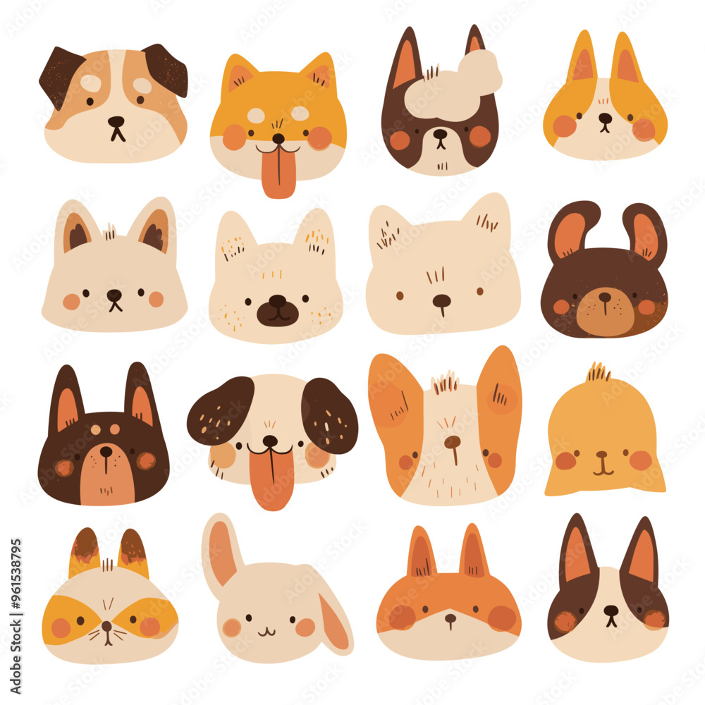 set of funny animals set of funny animals