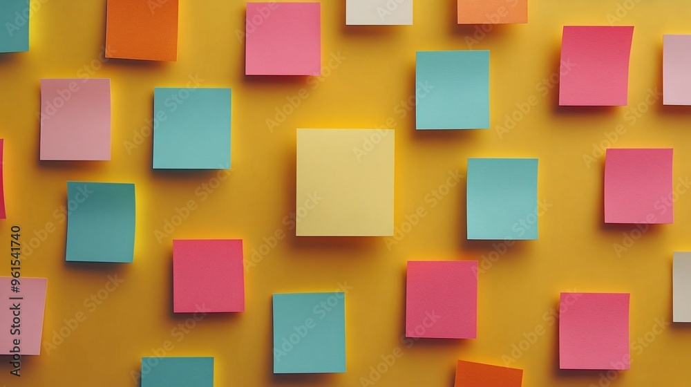 A single colorful sticky note with motivational text, inspiring positive actions and daily habits in a creative workspace. A single colorful sticky note with motivational text, inspiring positive actions and daily habits in a creative workspace.