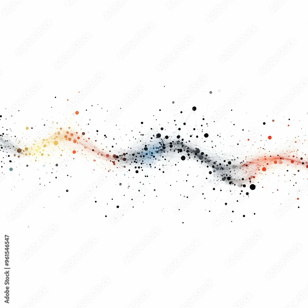 Abstract Background with Connected Dots and Lines Representing Network Connections Abstract Background with Connected Dots and Lines Representing Network Connections