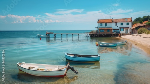 Boats, Crystal Waters, and a Charming Shoreline Await Your Escape into Nature's Embrace Today!