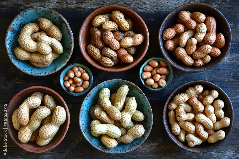 Peanuts in bowl with wooden background. Peanuts in bowl with wooden background.