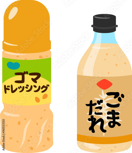 市販のごまドレッシングとごまだれ