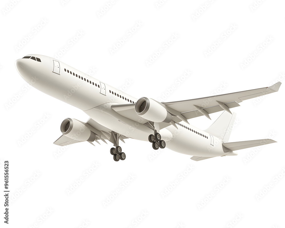 Airborne Journey: 3D Render of an Airplane Taking Off, Ready for Adventure, Isolated on a Transparent PNG Background Airborne Journey: 3D Render of an Airplane Taking Off, Ready for Adventure, Isolated on a Transparent PNG Background