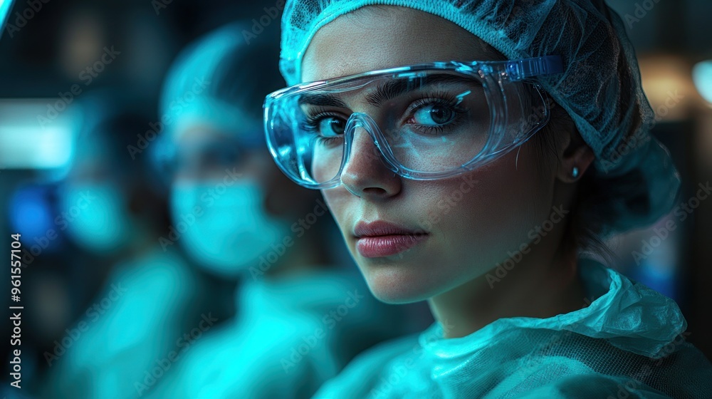 Close-up Portrait of a Female Scientist in a Lab Close-up Portrait of a Female Scientist in a Lab