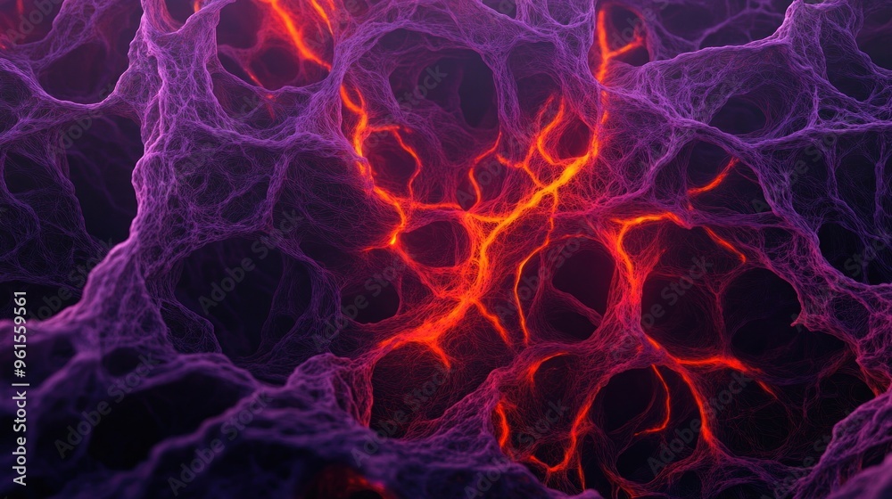 Abstract Lava Network. Abstract Lava Network.