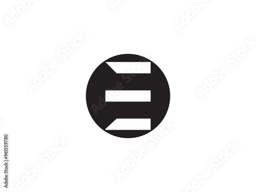 Letter E logo, e initial vector logo, E logo minimalist design, corporate trendy logo