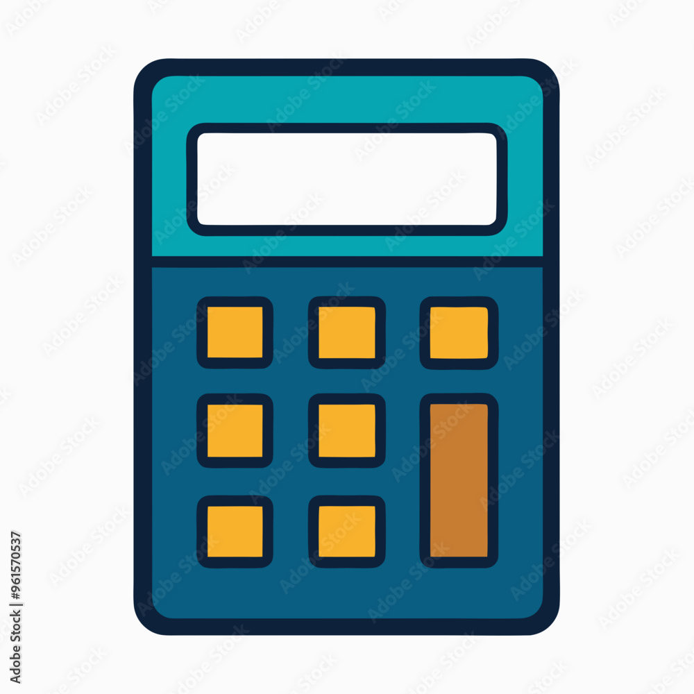 Calculator vector design on a white background Calculator vector design on a white background